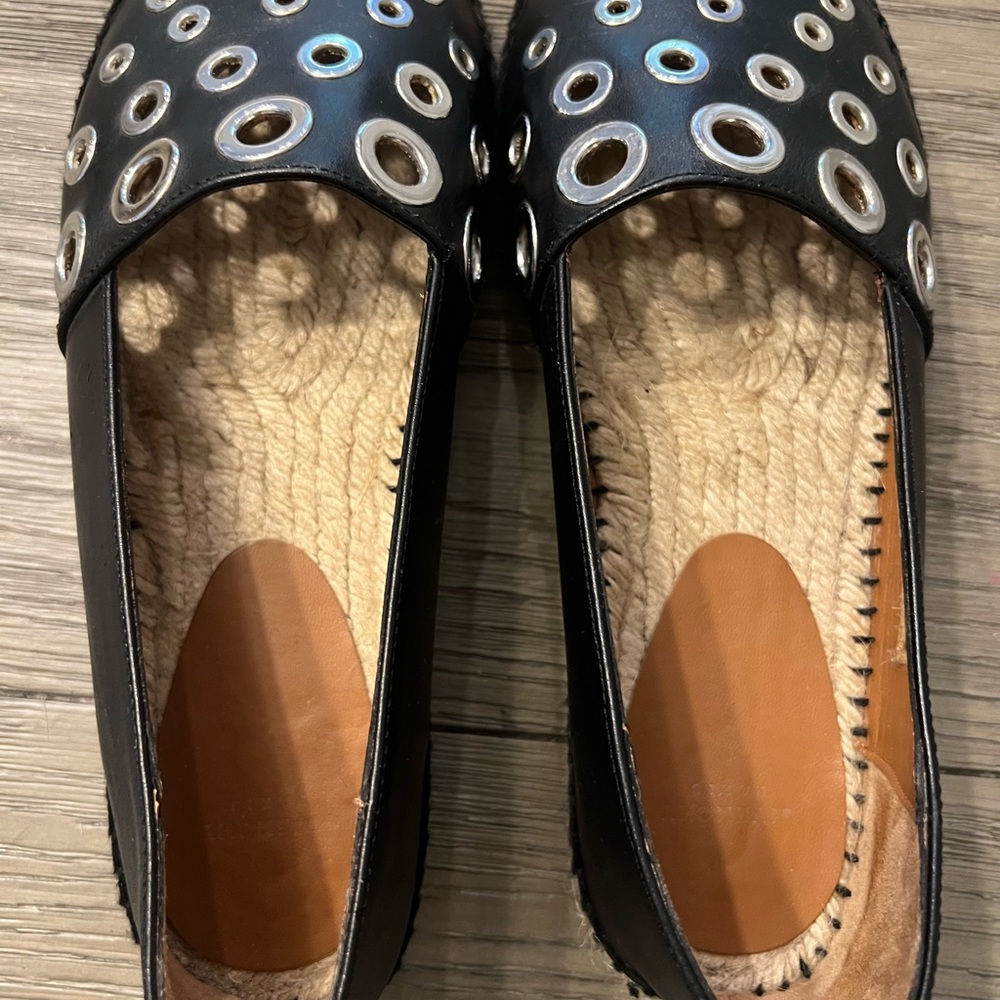 Authentic Givenchy Studded Leather Flat Espadrill… - image 6